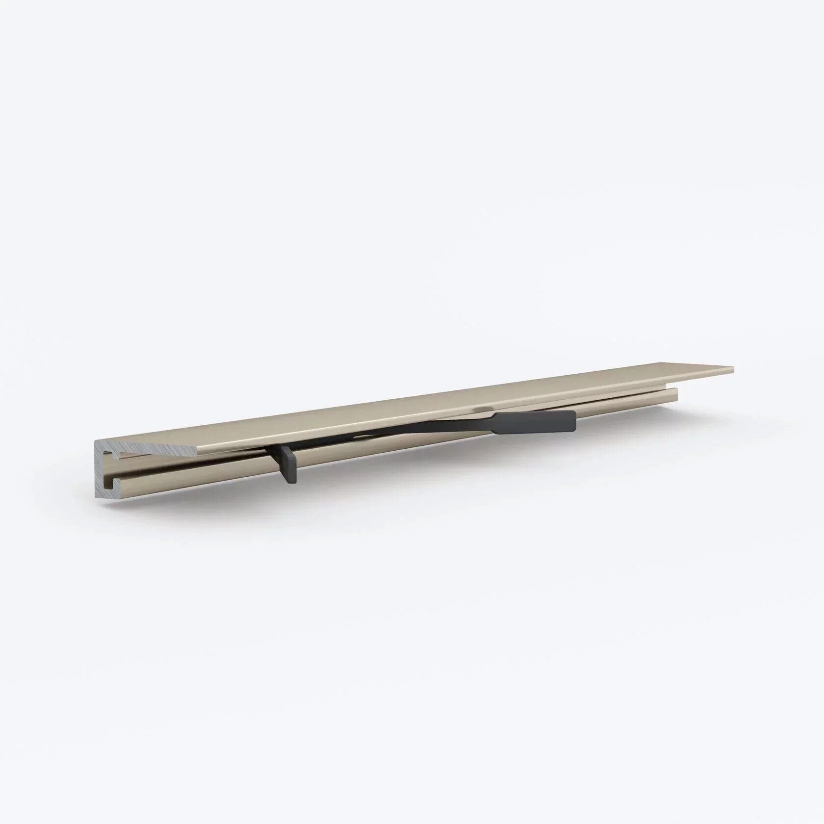 Алюминиевый микроплинтус Laconistiq Micro 19 Arm светло-золотой анодированный 2450х19х5 мм