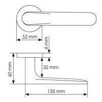Дверные ручки Morelli GARAK MH-59-R6 SC