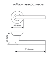Дверные ручки Morelli КОЛОННА MH-03 SN/CP