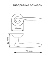 Дверные ручки Morelli КУПОЛ MH-09 SN