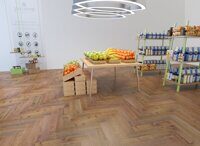 Кварцвиниловый ламинат Vinilam Parquet Herringbone IS11177 Версальский Паркет