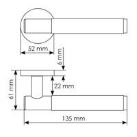 Дверные ручки Morelli AZRIELI MH-57-R6T MSG