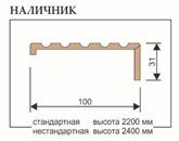 Наличник фигурный 100