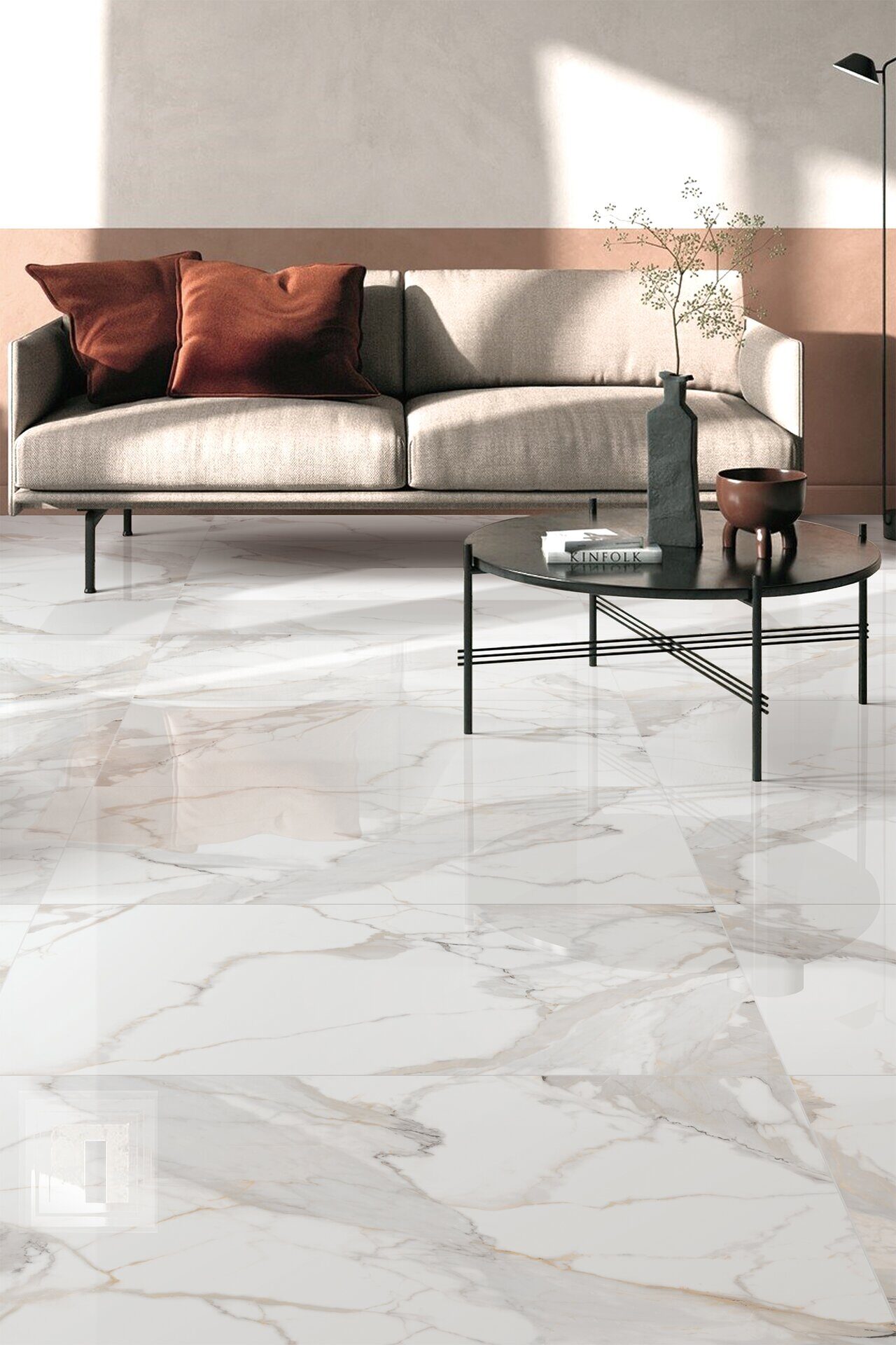 Керамогранит NT Ceramic Bright and Shiny Calacatta Light Grey NTT9121P 60x120