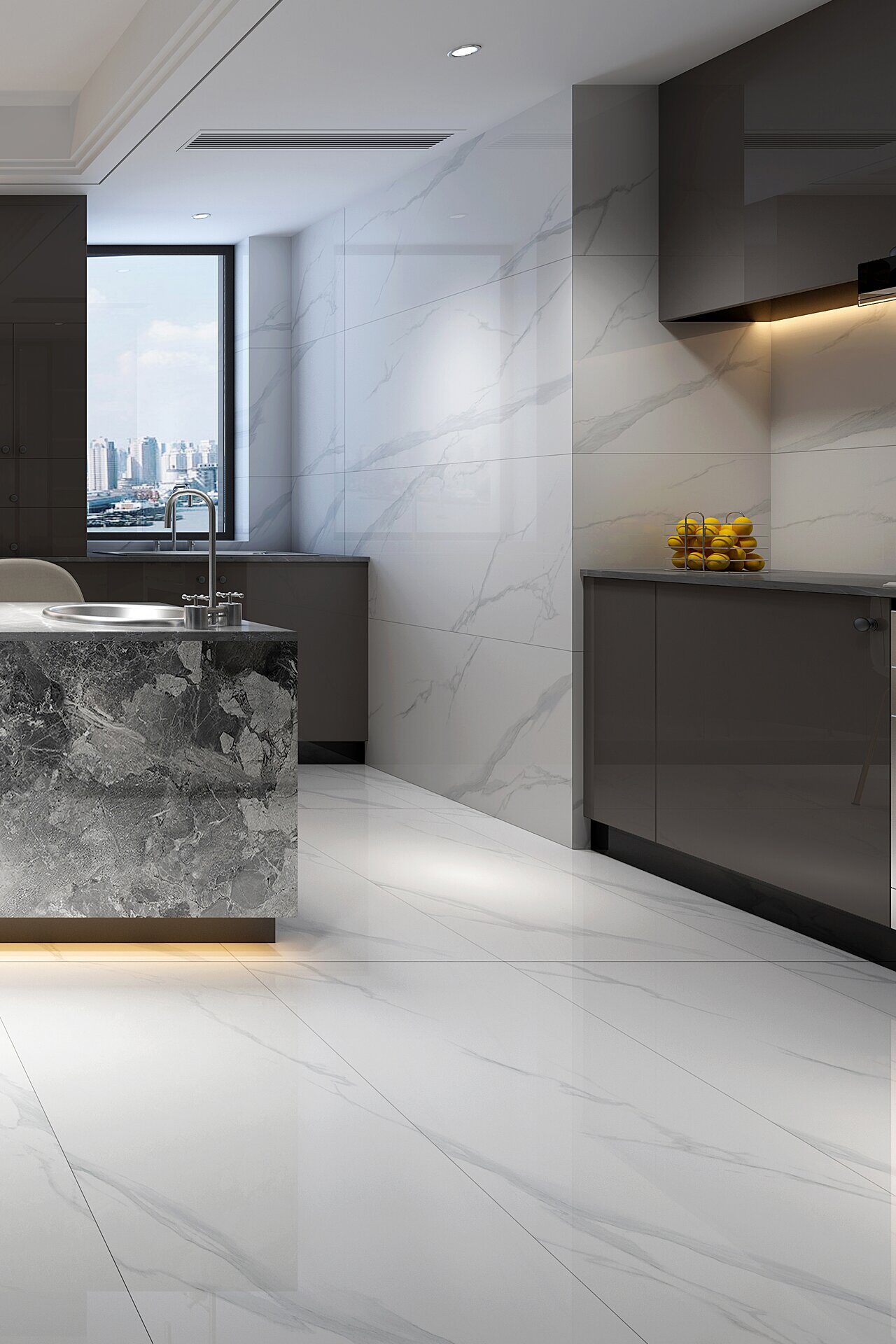 Керамогранит NT Ceramic Bright and Shiny Statuario NTT9106P 60x120