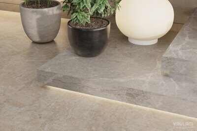 Кварцвиниловый ламинат Vinilam Ceramo Stone 81222 Аравийский Камень (пробковая подложка)