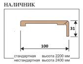 Наличник плоский