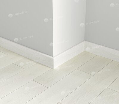 Плинтус кварцевый Alpine Floor Parquet Light SK 13-0 Белый 220х8 см