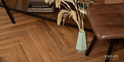 Кварцвиниловый паркет Vinilam Parquet Herringbone IS11210 Паркет Де Вилль
