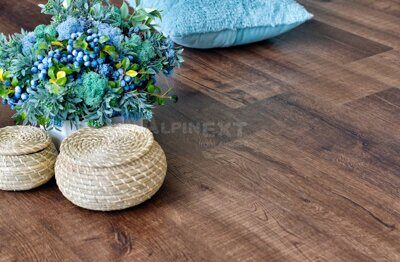Кварцвиниловый пол Alpine Floor Real Wood ECO2-2 Дуб Мокка Синхронное тиснение