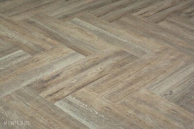 Кварцвиниловый ламинат Vinilam Parquet Herringbone IS11133 Северный Паркет