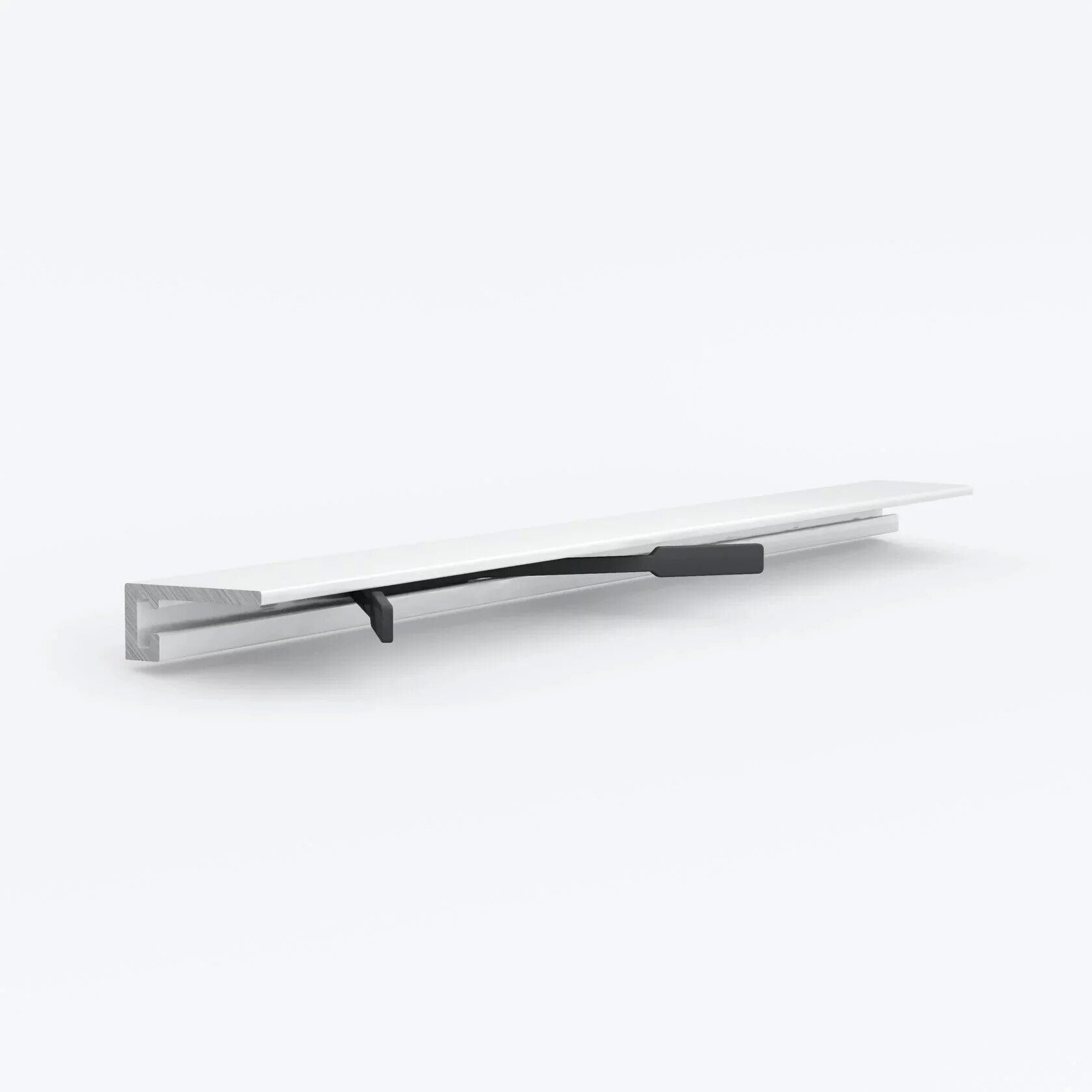 Алюминиевый микроплинтус Laconistiq Micro 19 Arm белый матовый 2450х19х5 мм